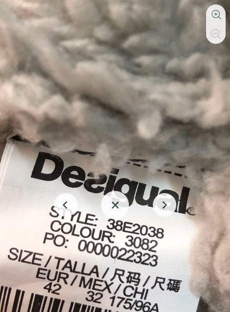 Giacca donna 46 Rosa in misto lana foderata in sherpa monopetto