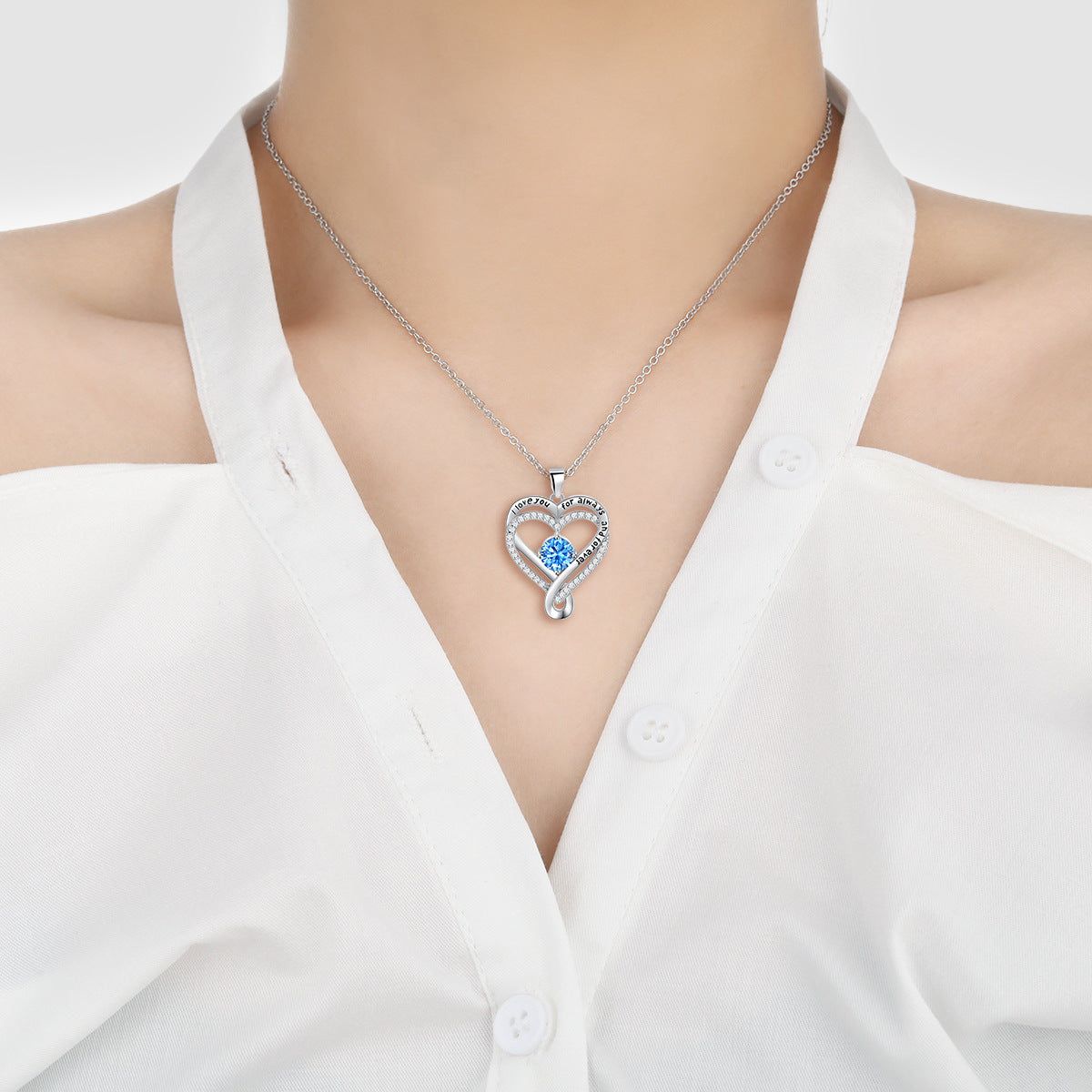 Double-layer Eternal love necklace for Women