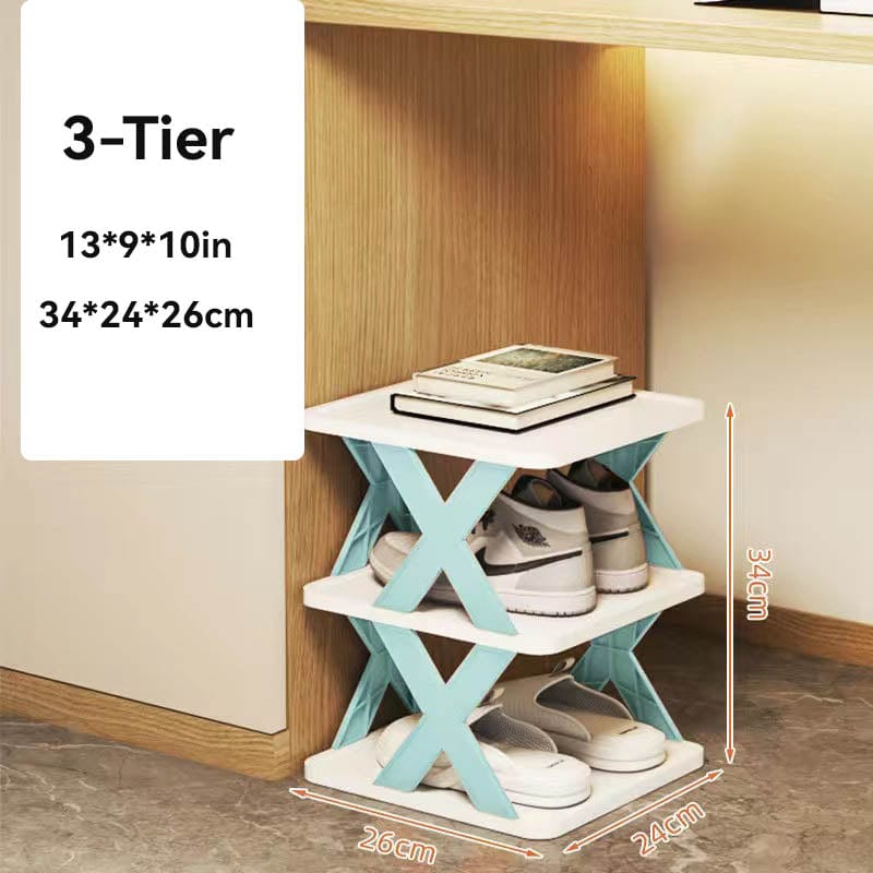 Étagère à chaussures simple et organiseur de chaussures