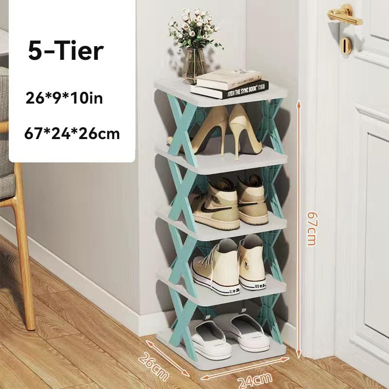 Étagère à chaussures simple et organiseur de chaussures