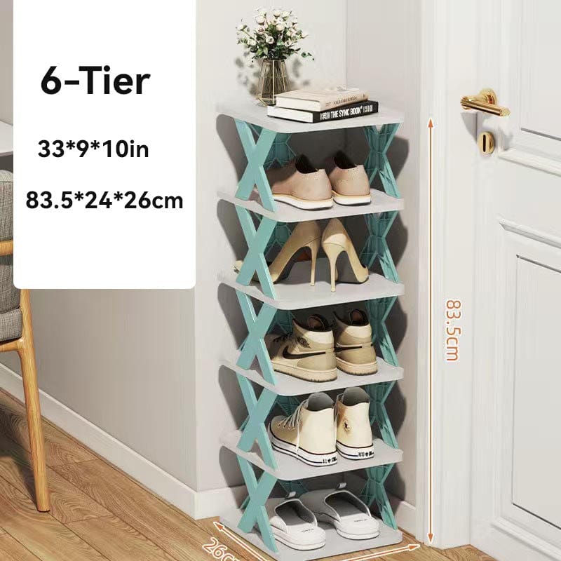 Étagère à chaussures simple et organiseur de chaussures