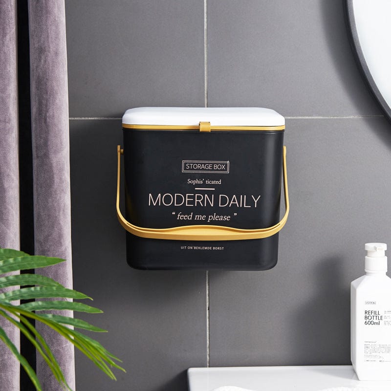 wall mounted trash can