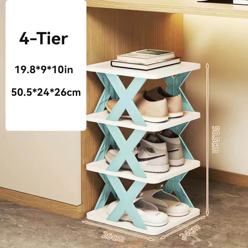 Étagère à chaussures simple et organiseur de chaussures