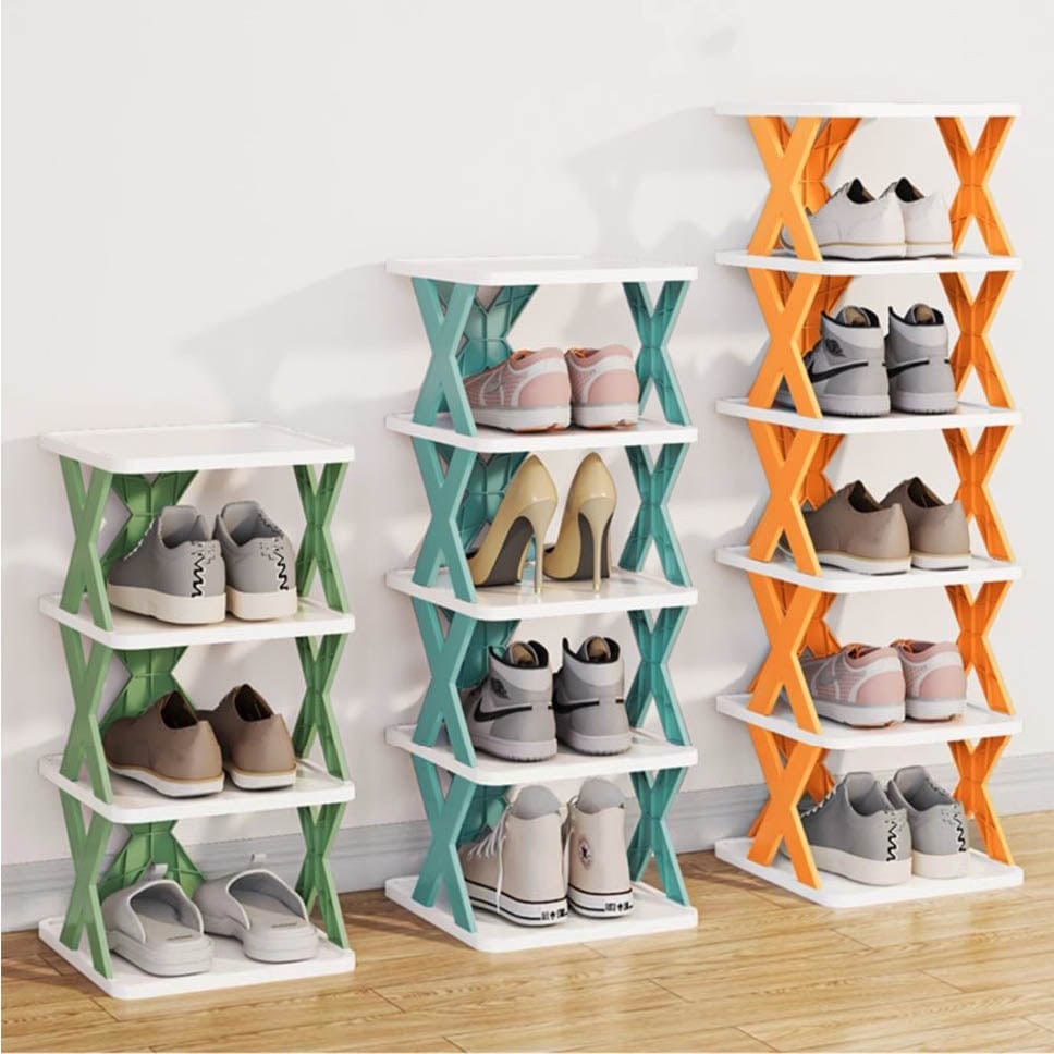 Étagère à chaussures simple et organiseur de chaussures