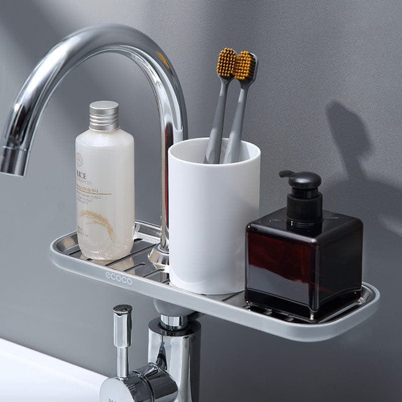 Support de rangement pour robinet et porte-éponge