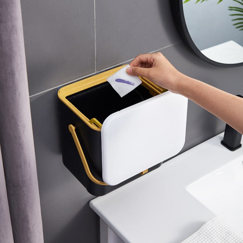 wall mounted trash can