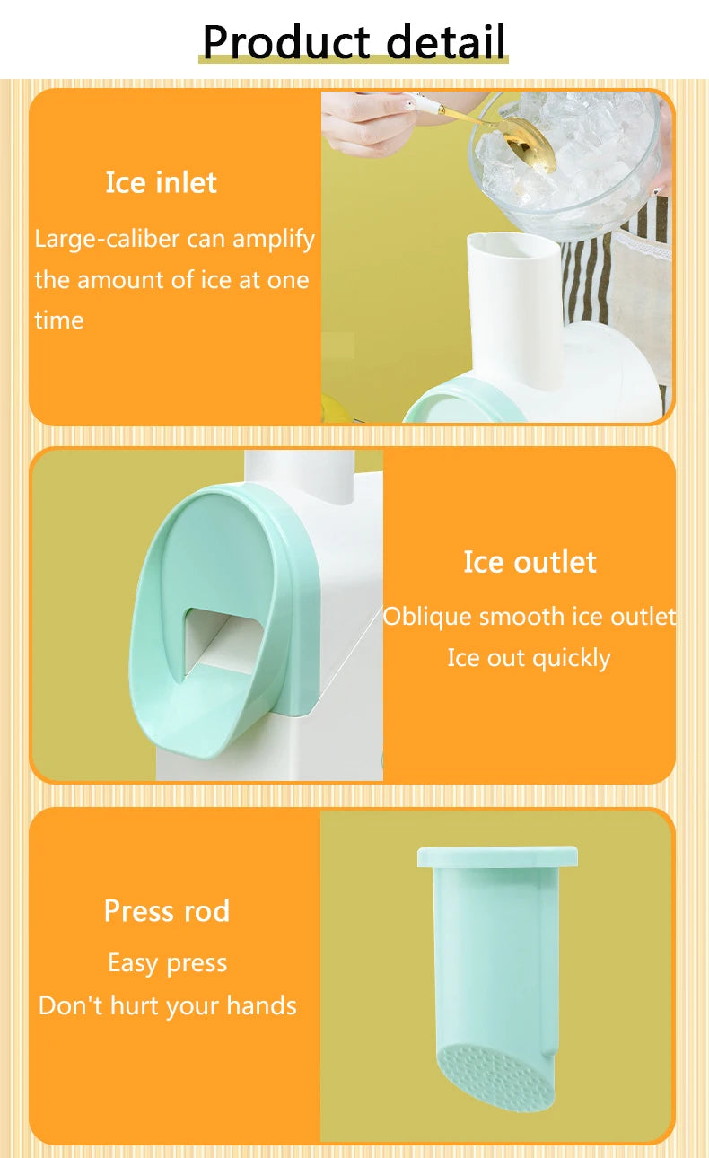 Household Electric Ice Crusher Shaved Ice Machine