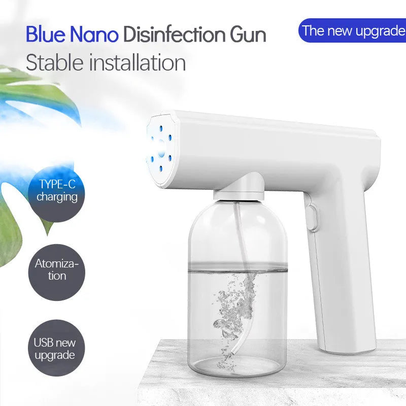 Pulvérisateur électrique portable ULV avec pistolet nettoyeur vapeur à lumière bleue