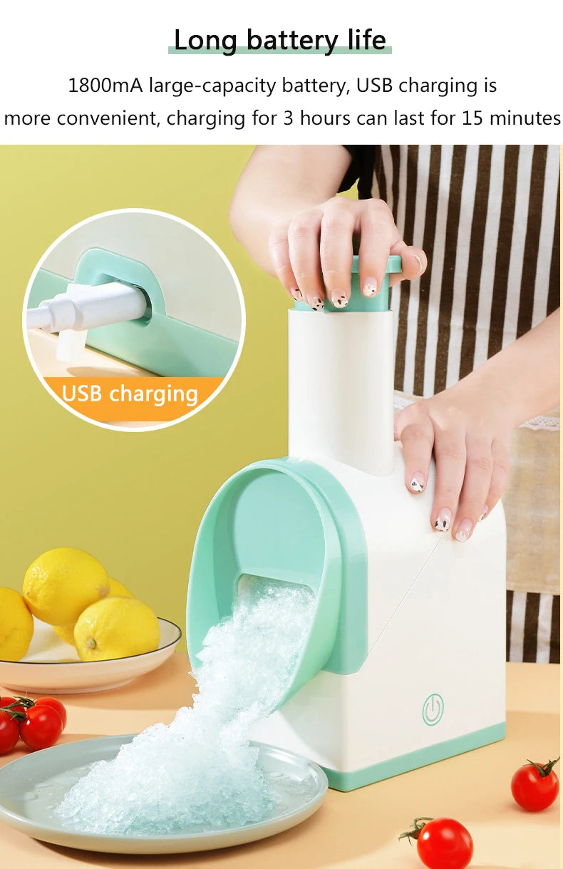 Household Electric Ice Crusher Shaved Ice Machine