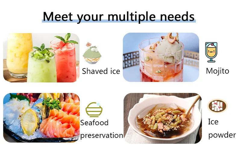 Household Electric Ice Crusher Shaved Ice Machine