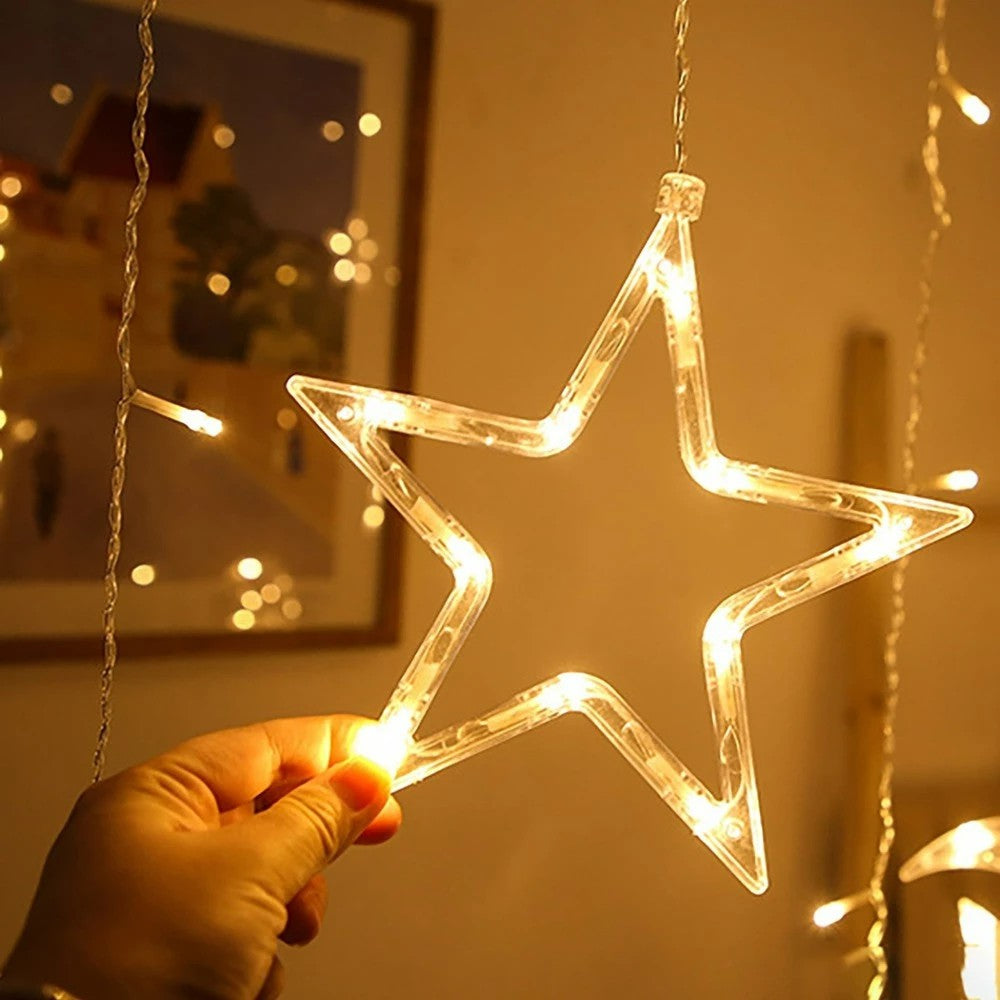 LED Moon Lamp Fairy Curtain String Lights