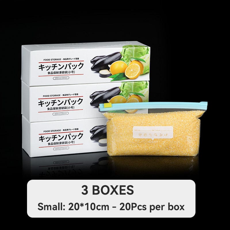 Sac de rangement avec fermeture hermétique pour 3 boîtes