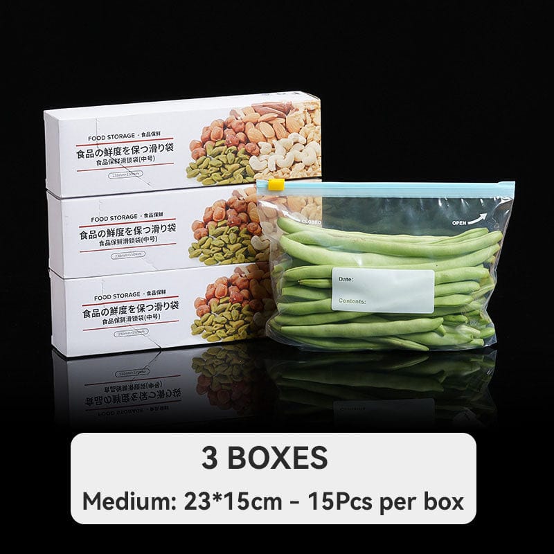 Sac de rangement avec fermeture hermétique pour 3 boîtes