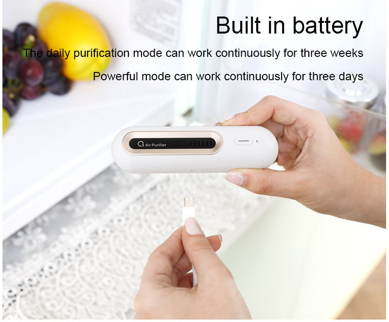 Portable Refrigerator Deodorizer Ozone Air Purifier