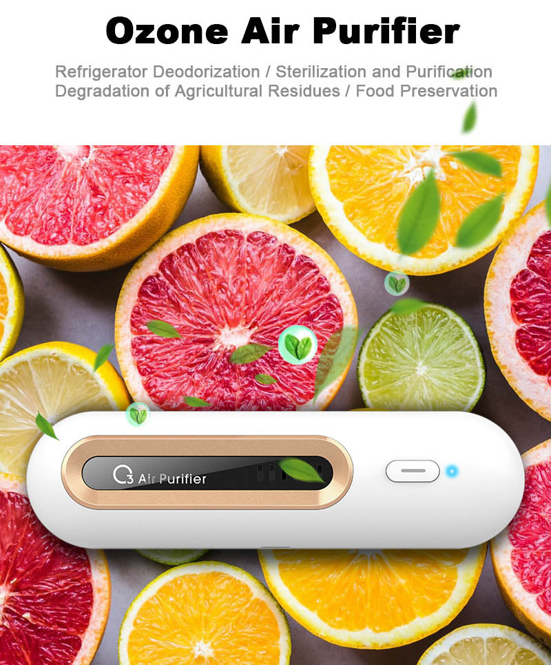 Portable Refrigerator Deodorizer Ozone Air Purifier