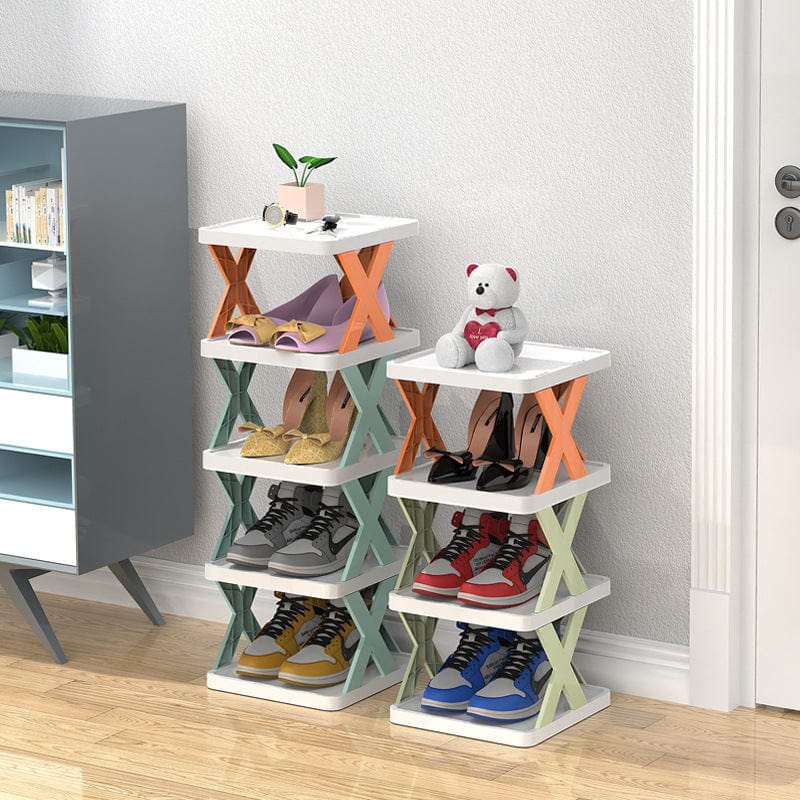 Étagère à chaussures simple et organiseur de chaussures