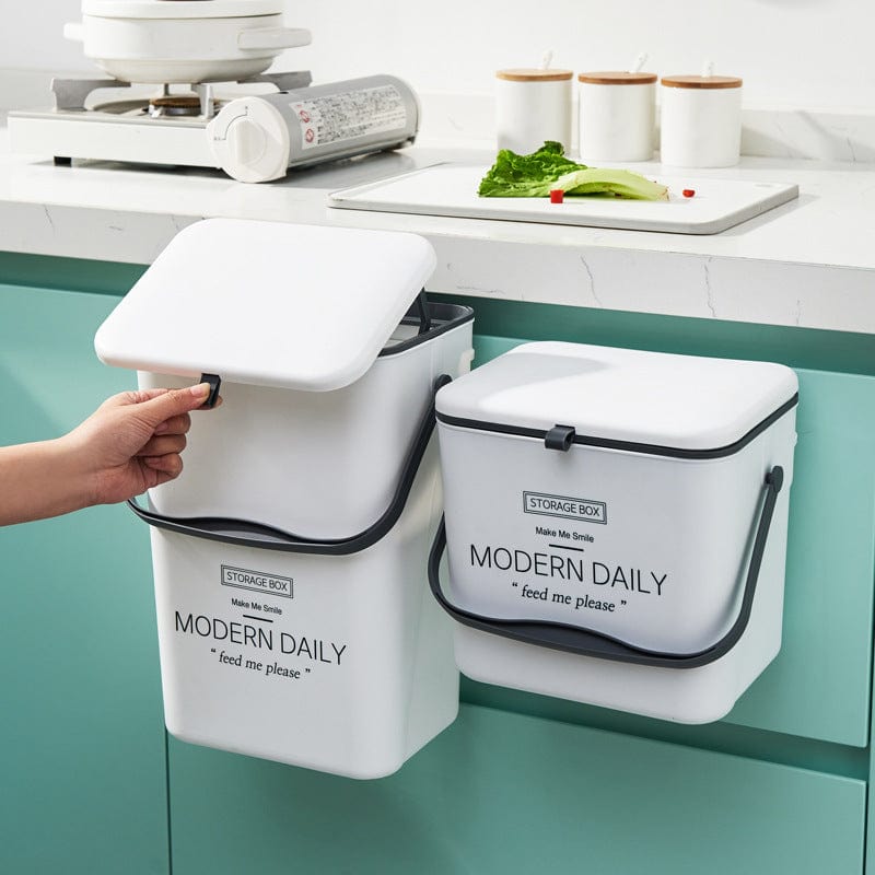 wall mounted trash can