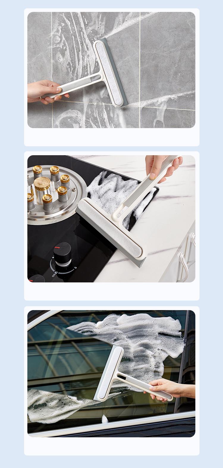 Multifunctional Glass Window Scraper 2PCS