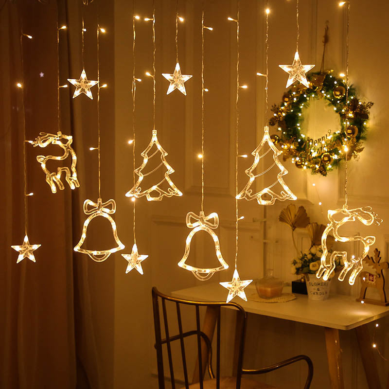 LED Moon Lamp Fairy Curtain String Lights