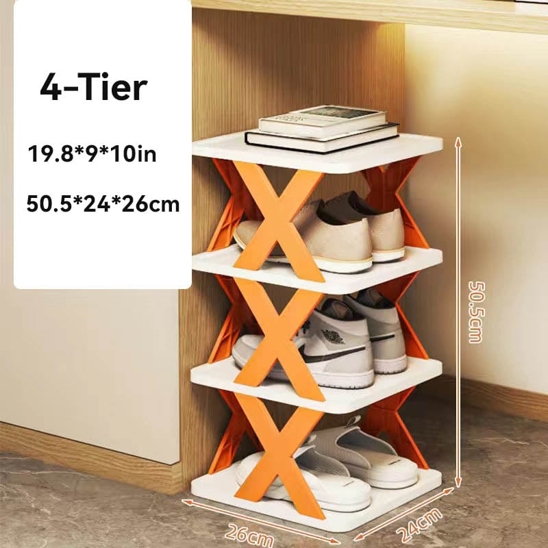 Étagère à chaussures simple et organiseur de chaussures