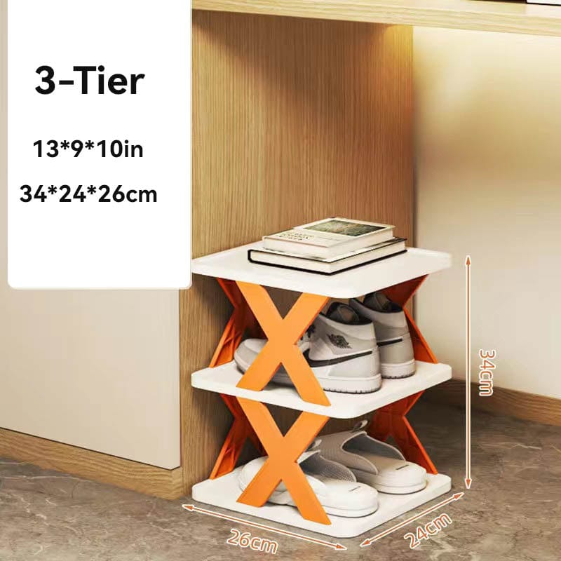 Étagère à chaussures simple et organiseur de chaussures