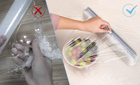 Plastic Wrap Dispenser with Cutter