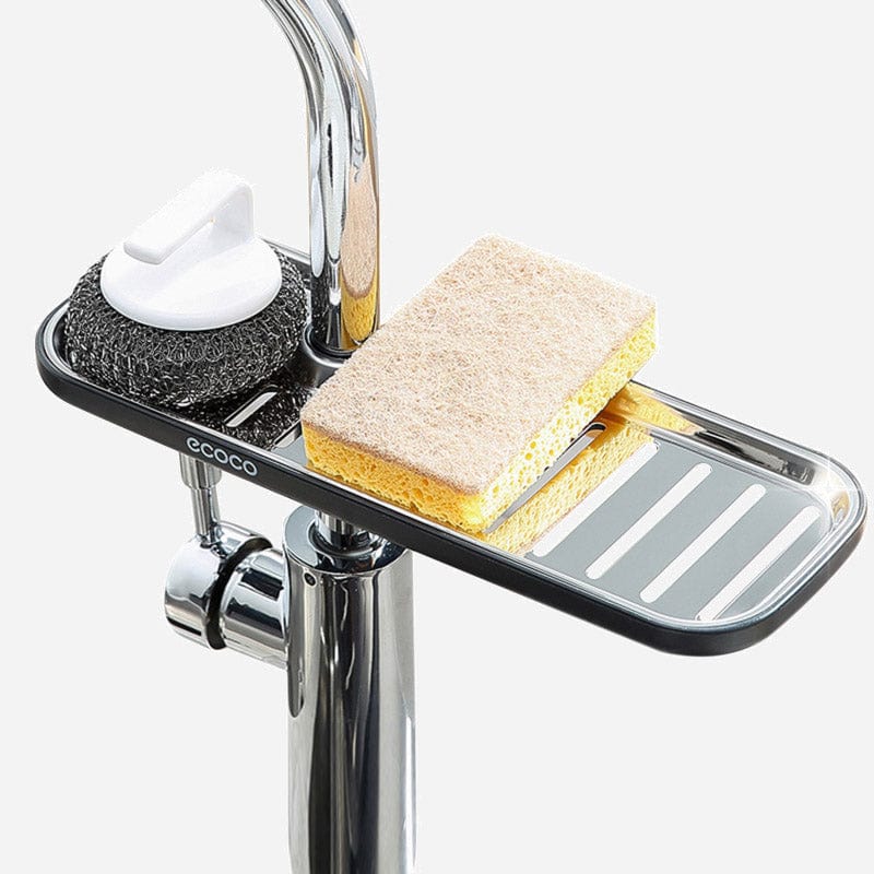 Support de rangement pour robinet et porte-éponge