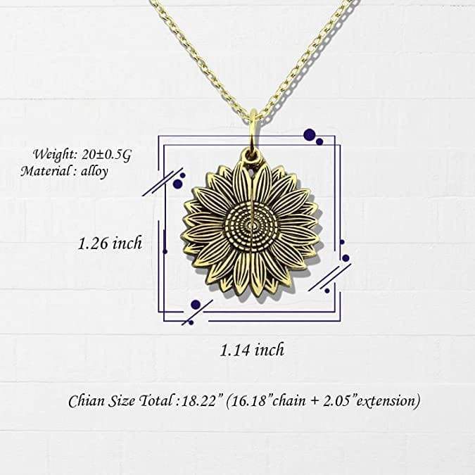 Sunflower Pendant Necklace