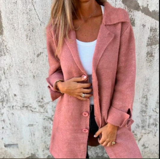 【✨2024 Nuovi prodotti】🧥Giacca morbida reversibile da donna di media lunghezza