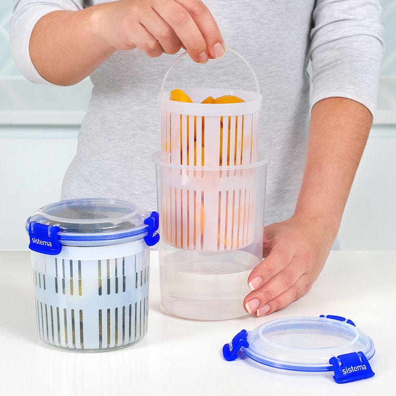 Pickle and Olives Container Leak-proof Juice Separator