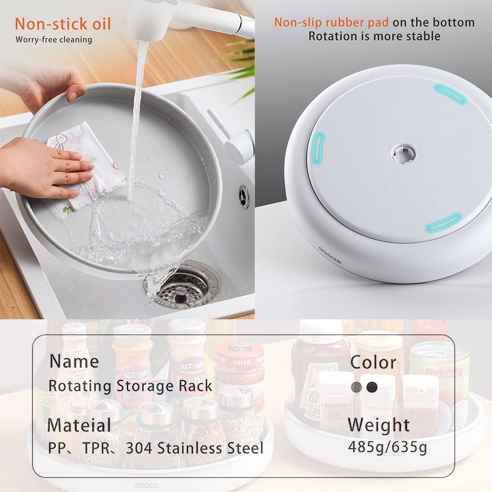 Rotating Spice Storage Rack Seasoning Organizer