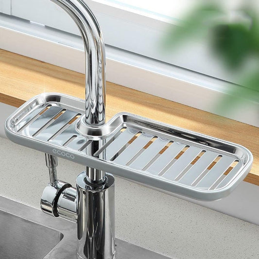 Support de rangement pour robinet et porte-éponge