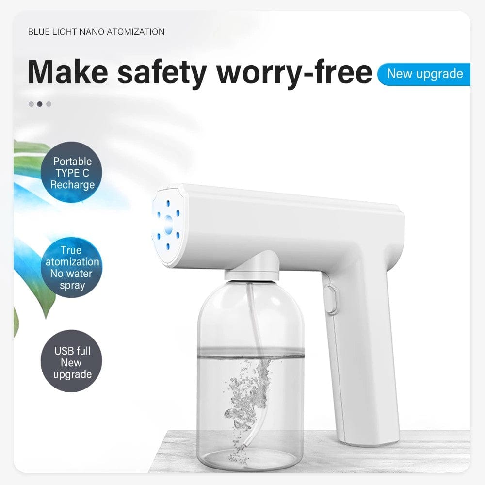 Pulvérisateur électrique portable ULV avec pistolet nettoyeur vapeur à lumière bleue