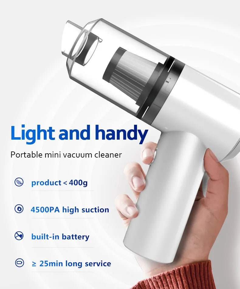 Portable Wireless Car Vacuum Cleaner