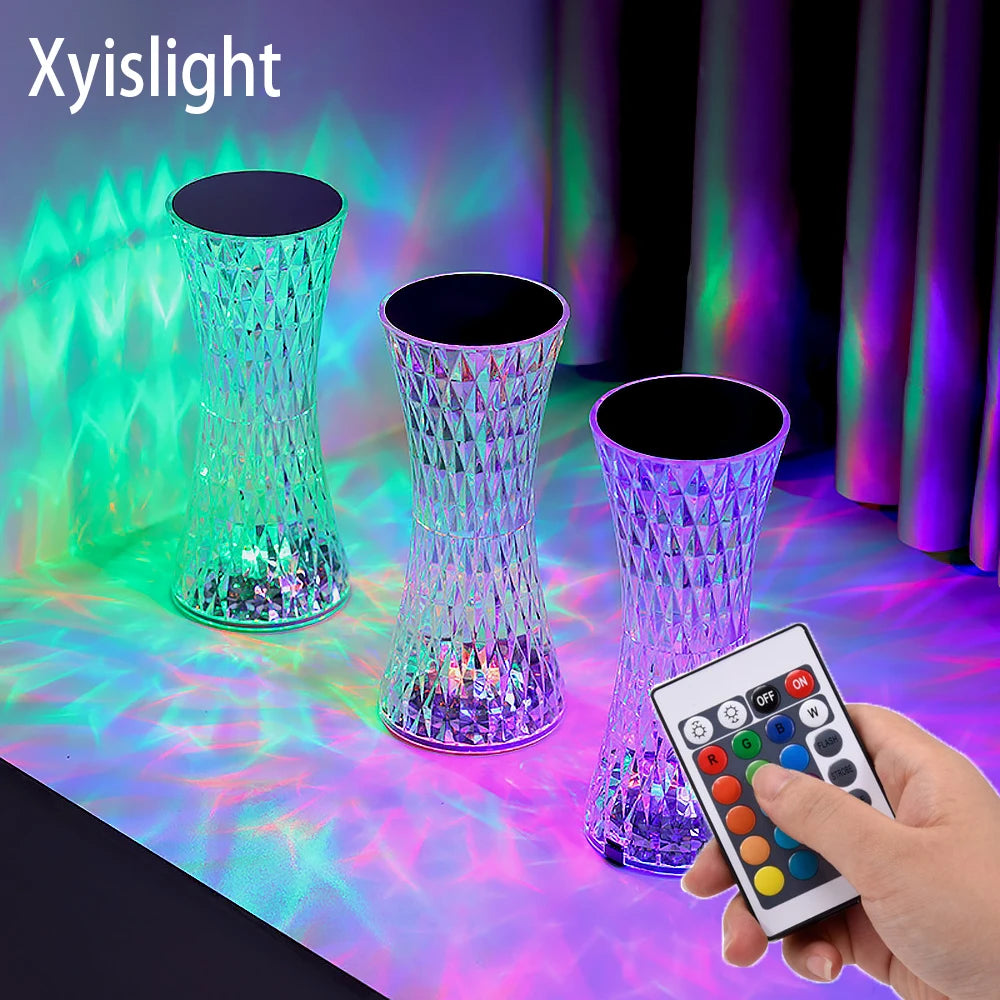 LED Acrylic Modern Decorative Desk Lamp