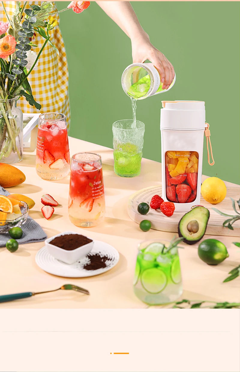 Portable Electric Juicer Blender 8 Blades