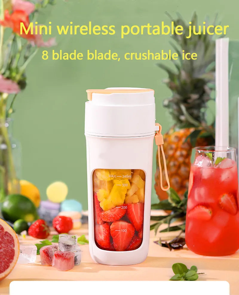 Portable Electric Juicer Blender 8 Blades