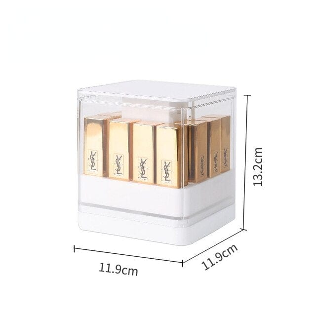 Boîte de rangement pour rouge à lèvres à pousser et à soulever