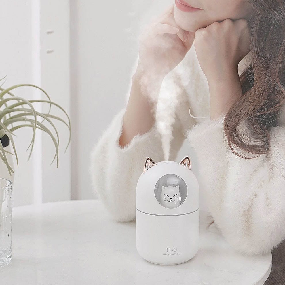 Mini Humidifiers with Night Light USB Charging