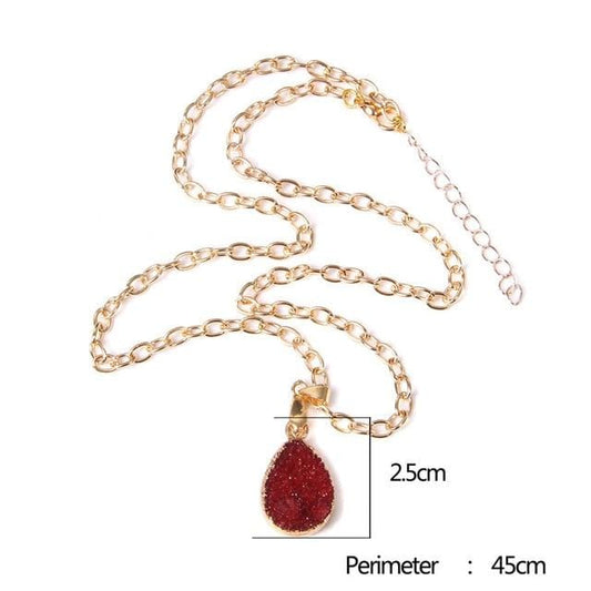 Natural Crystal Gemstone Necklaces