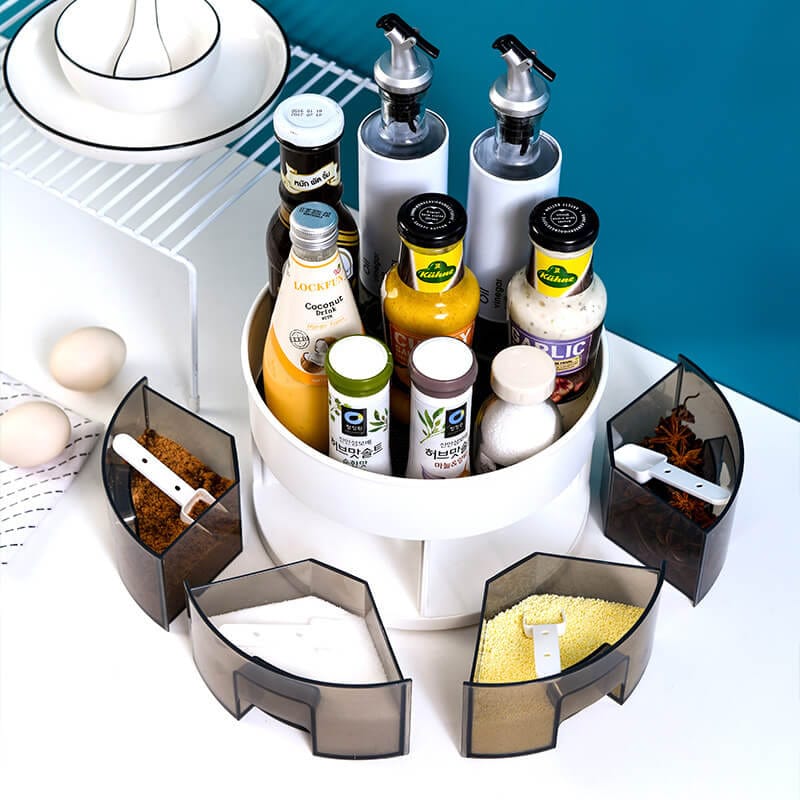 Support de rangement rotatif pour assaisonnements