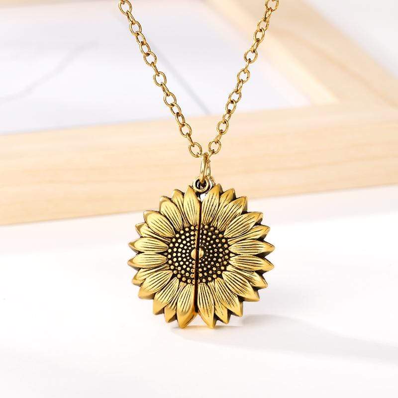 Sunflower Pendant Necklace