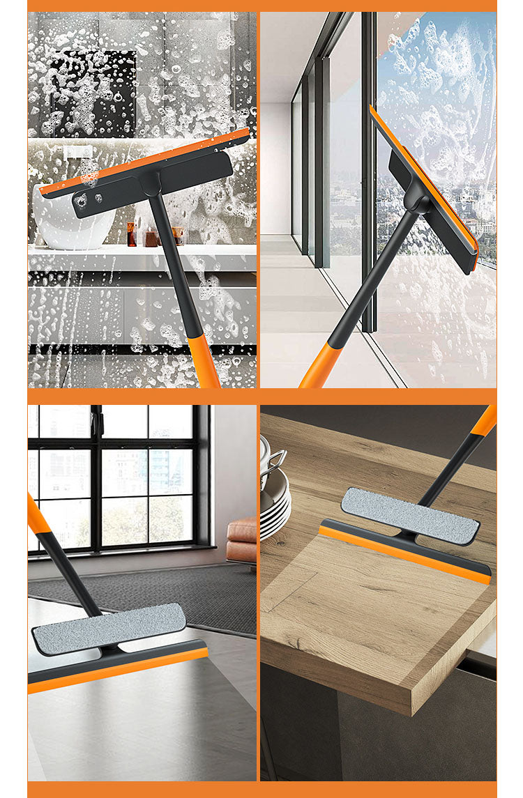 Nettoyant pour vitres avec grattoir et essuie-glace